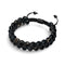 Jaspe Océanique Noir | Bronze à canon | Bracelet Diffuseur Pierre de Lave